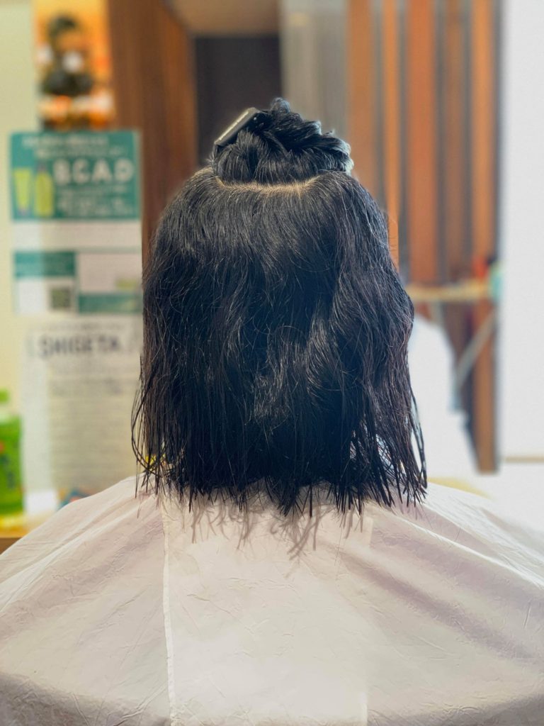 【津市・縮毛矯正・ストレート】10ヶ月ぶりのヴァージン毛にヒト幹細胞縮毛矯正を施術しました【三重県・美容院・美容室】